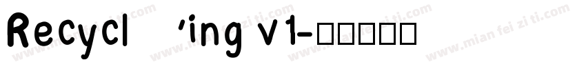 Recycling v1字体转换